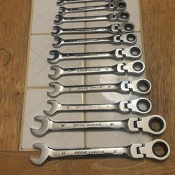 Brand New Flex Head Ratchet Wrenches Set Of 12 
