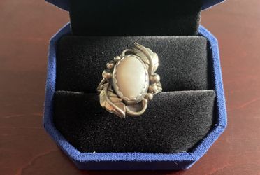 Silver Mother Of Pearl Ring