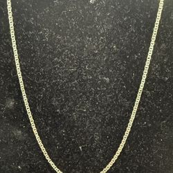 18kt White Gold AY 750 Chinese Classic Style Links Gold Chain 20 Inches