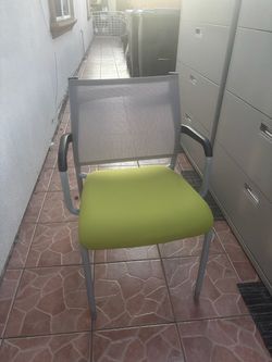 Lime green chair