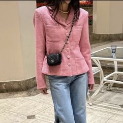 Tweed Jacket, Brand New, pink