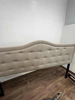 Cal King Bed with frame and mattresses