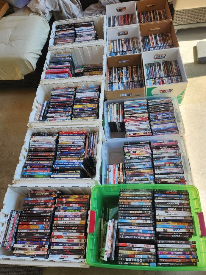 Over 850 Movie And TV Show DVDs: Action, Romance, Drama, Fantasy, Comedy, Sci-fi And More