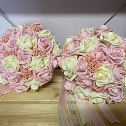 2 Wedding Flower Balls 