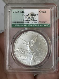 2023 1 oz Silver Libertad – PCGS MS69 (Mexico)
