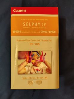 Canon RP-108 Tri-Color Printer Cartridges for SELPHY CP900/CP910