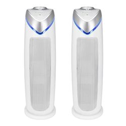 GermGuardian Air Purifier with HEPA 13 Filter, Removes 99.97% of Pollutants, Covers 743 Sq. Foot Room in 1 Hour, UV-C Light Helps Reduce Germs, 22 Inc
