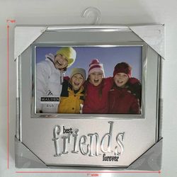 Brand New Malden International Designs Silver “Best Friends Forever” Photo Frame for a 4x6 Photo