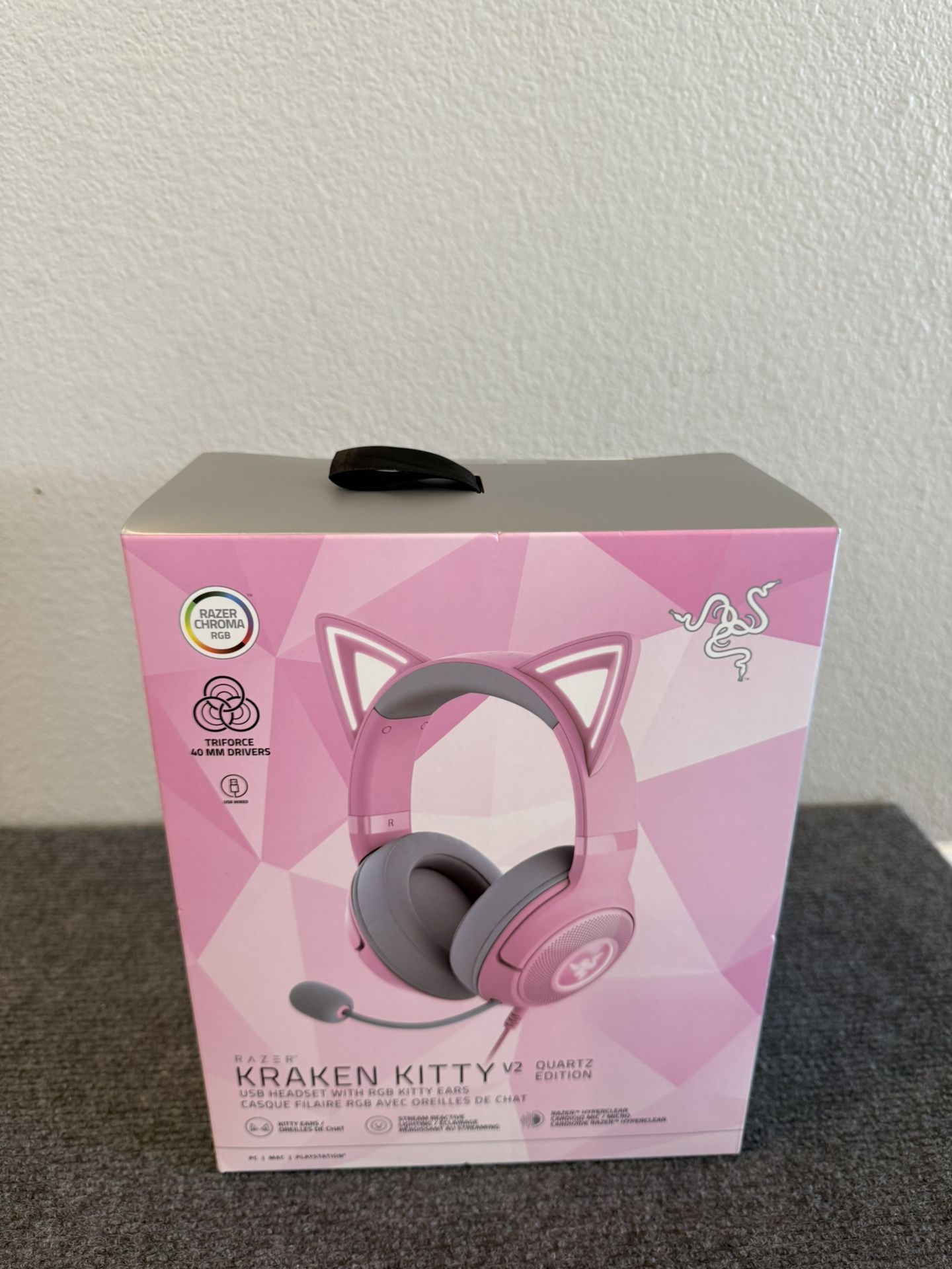 Razer Kraken Kitty V2 RGB Quartz Gaming Headset – So Cute & Powerful! NEW