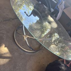 Silver Glass Coffee Table 