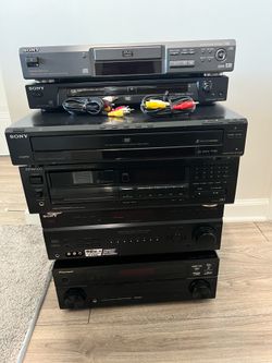 Sony pioneer receivers 5.1ch , Kenwood CD, and DVD CD players Video Component HOME THEATER surround