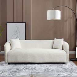 Fabric curved sofa