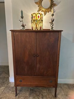 Antique tall boy, wardrobe