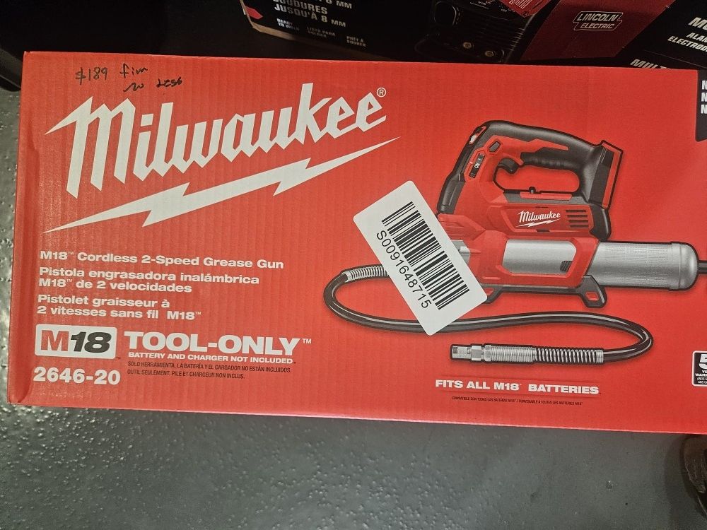 MilwaukeeM18 18V Lithium Ion Cordless Grease 2 Speed (Tool Only)