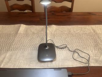 Small LED Desk Lamp with USB Charging Port, Bright, Touch Lamp