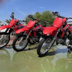 3 DIRT BIKES!! 2022 Honda CRF 125 & (2) 110’s