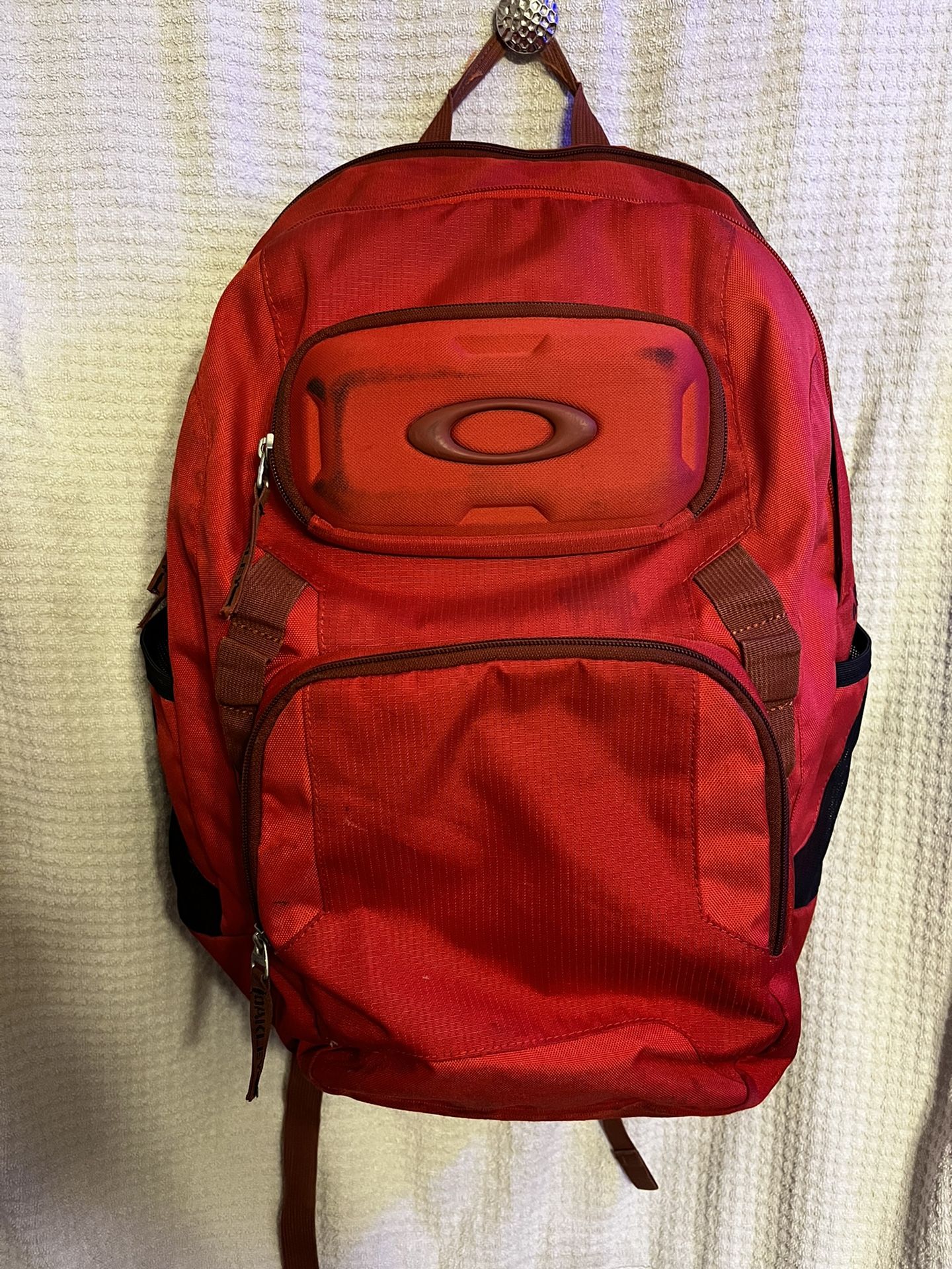 Mens Red Oakley Backpack
