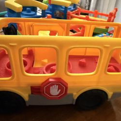 Four little people vehicles lights sounds etc 