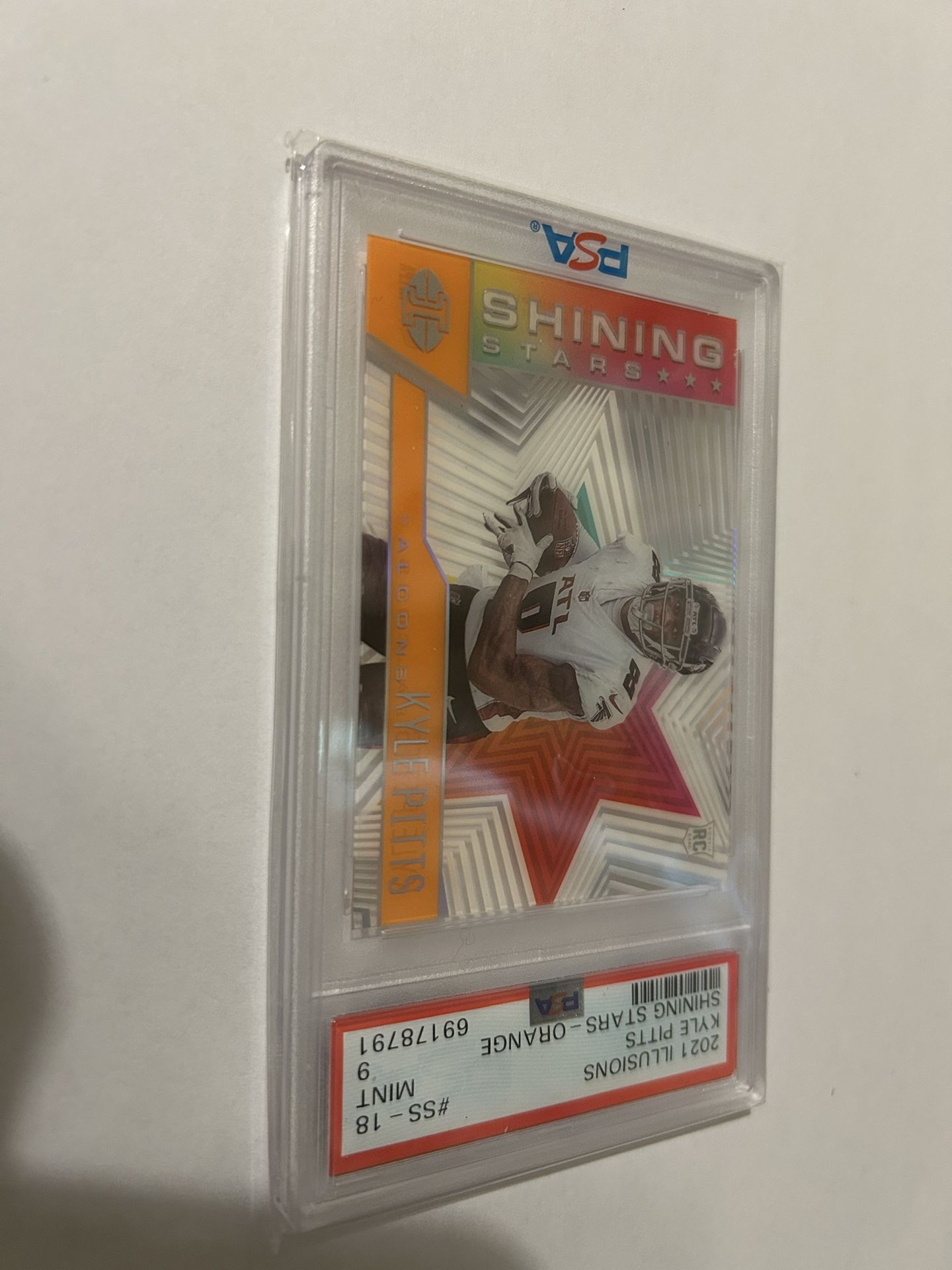 2021 Kyle Pitts Rookie Card- PSA Graded, Mint 9