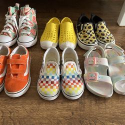 Kids Shoes Native, Vans, Converse Size 8.5-11