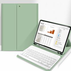 🌿 Sage Green iPad Keyboard Case | 9.7” iPad 2017/2018 & iPad Air 1/2