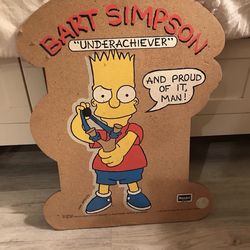 The Simpson Cork Board 1990 Bart