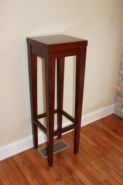Redwood Furniture Display Stand