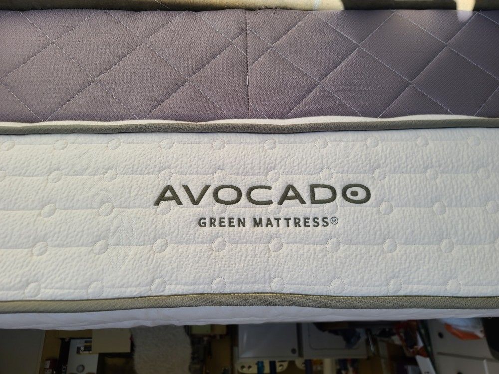 Queen Mattress - Avocado Green Mattress, 2 years old