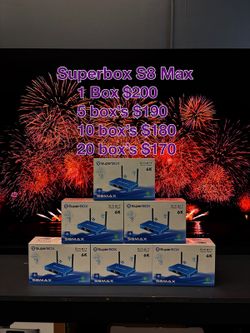 Superbox S8 Max Pro Ultra New 2027 Model Wholesale Distributor Super Box Vsee Box Blackbox 