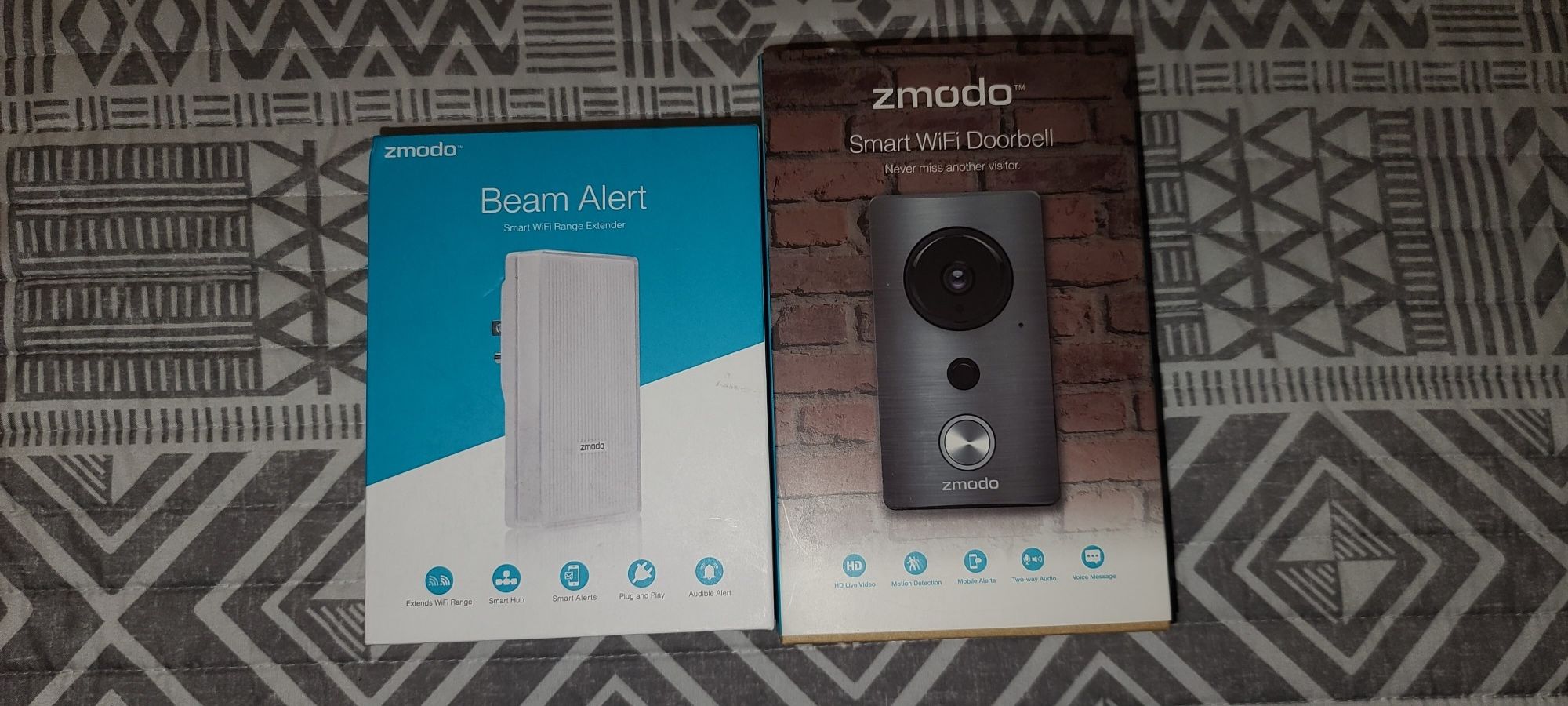 New Zmodo camera door bell with beam alert