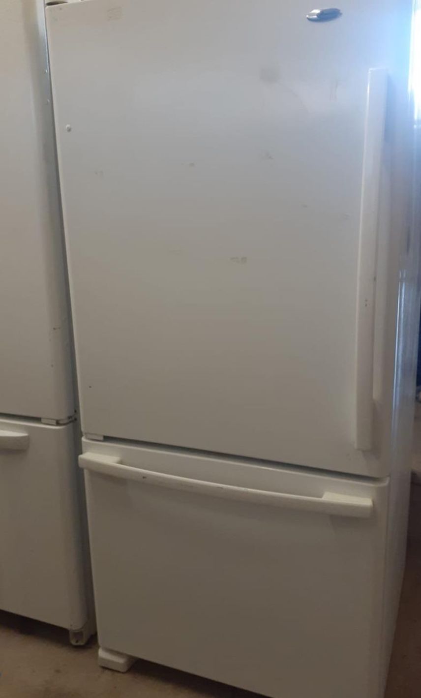 Amana Bottom Freezer  White Refrigerator
