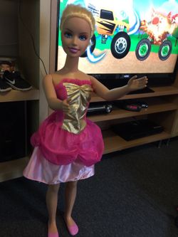 My size doll with 3 diff outfits