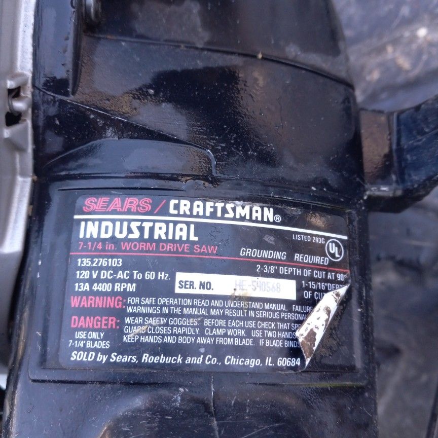 Craftsman Worm Drive Saw