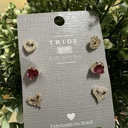 18K gold plated earring Set with zirconia stone