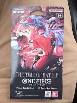 One Piece TCG English OP-16 The Time of Battle Booster Sleeved Pack