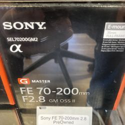 Sony FE 70-200 F2.8 G Master Preowned 