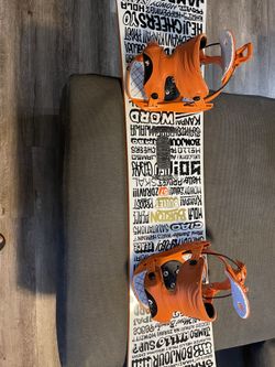 Burton Bullet 157 Snowboard with Flow M9-SE Bindlings for Sale in