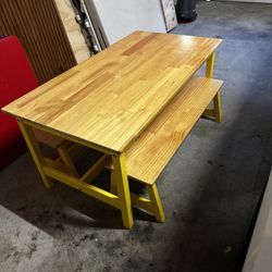 Wood Activity Table for Art (kids)