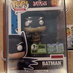 Funko Pop! Batman (Bat-Manga!) #621 with Protector DC LE ECCC Exclusive Sticker