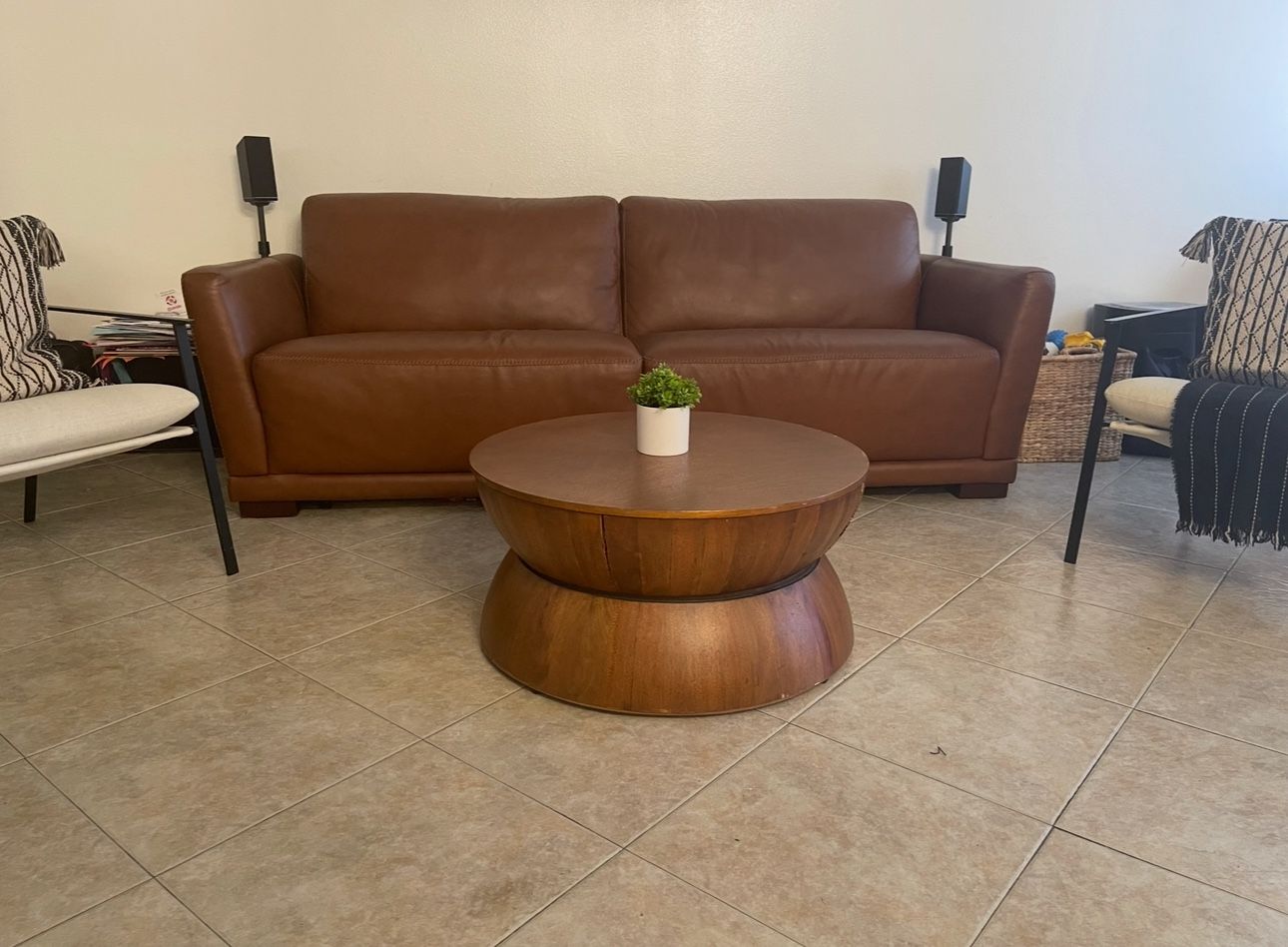 Colby Top Grain Leather Couch 