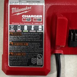 Two 🔥 New Milwaukee M12 & M18 Charger. No Box . 