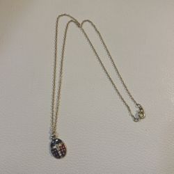 Necklace With Lady Bug Pendant 