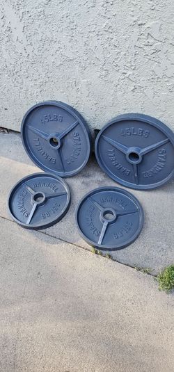 Olympic weights plates 45s and 35s