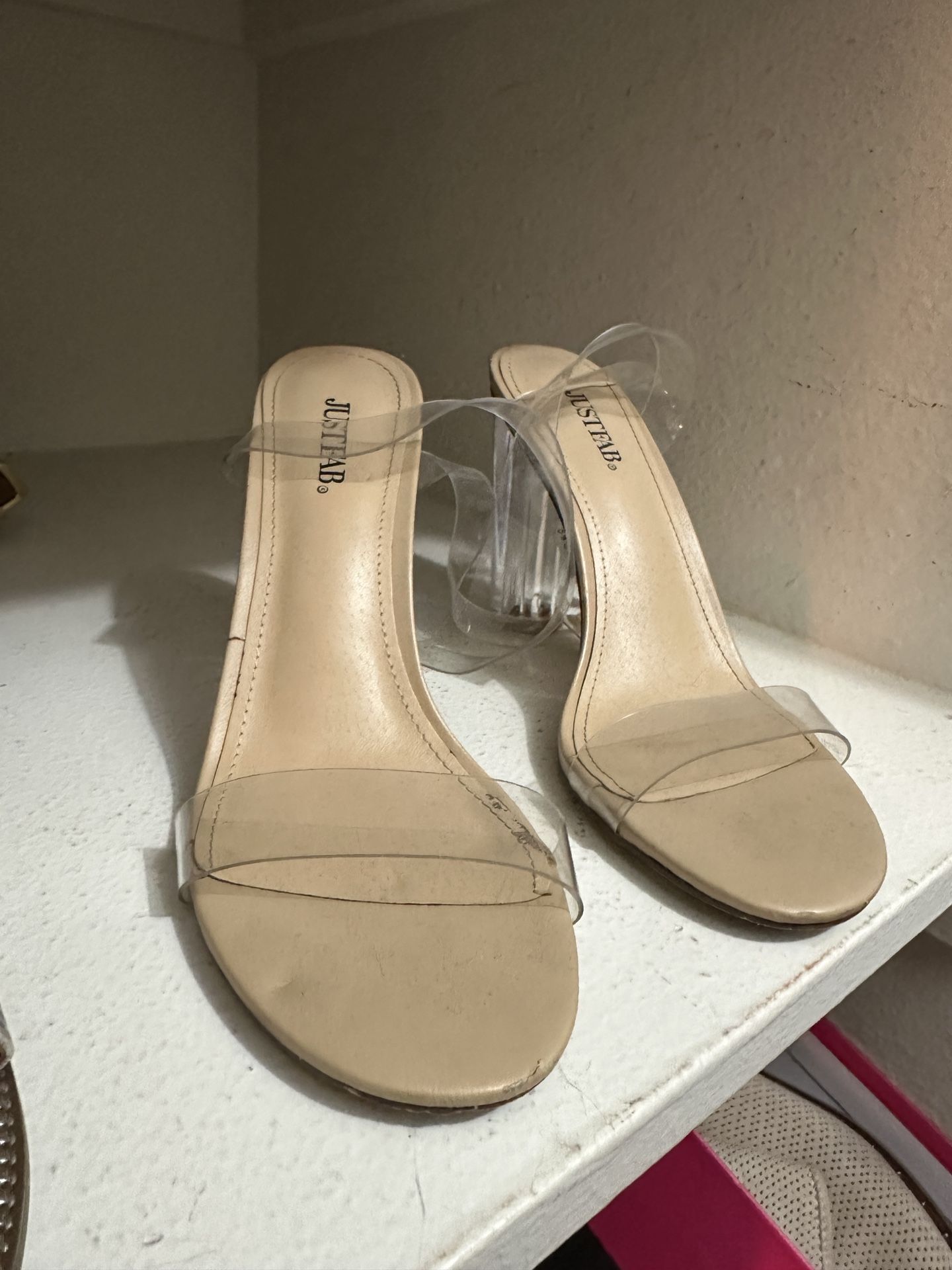 Clear Strap Heel
