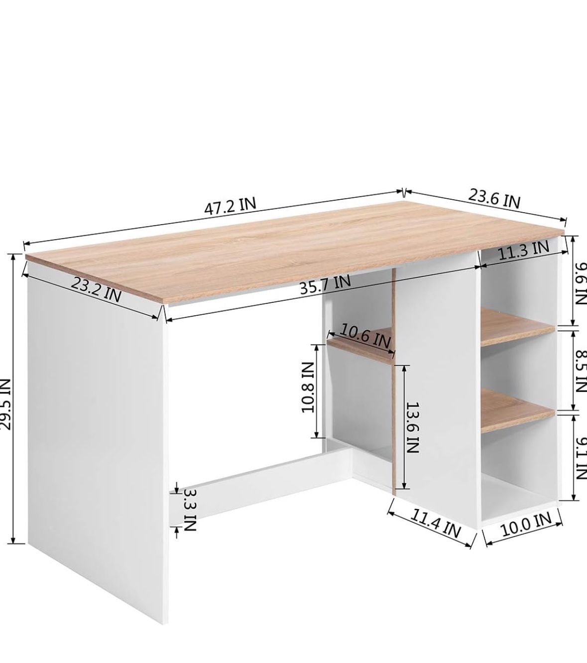 Wooden Workstation Desk Barely Used