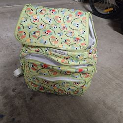 Hand Made Diaper Bag With Changing Pad