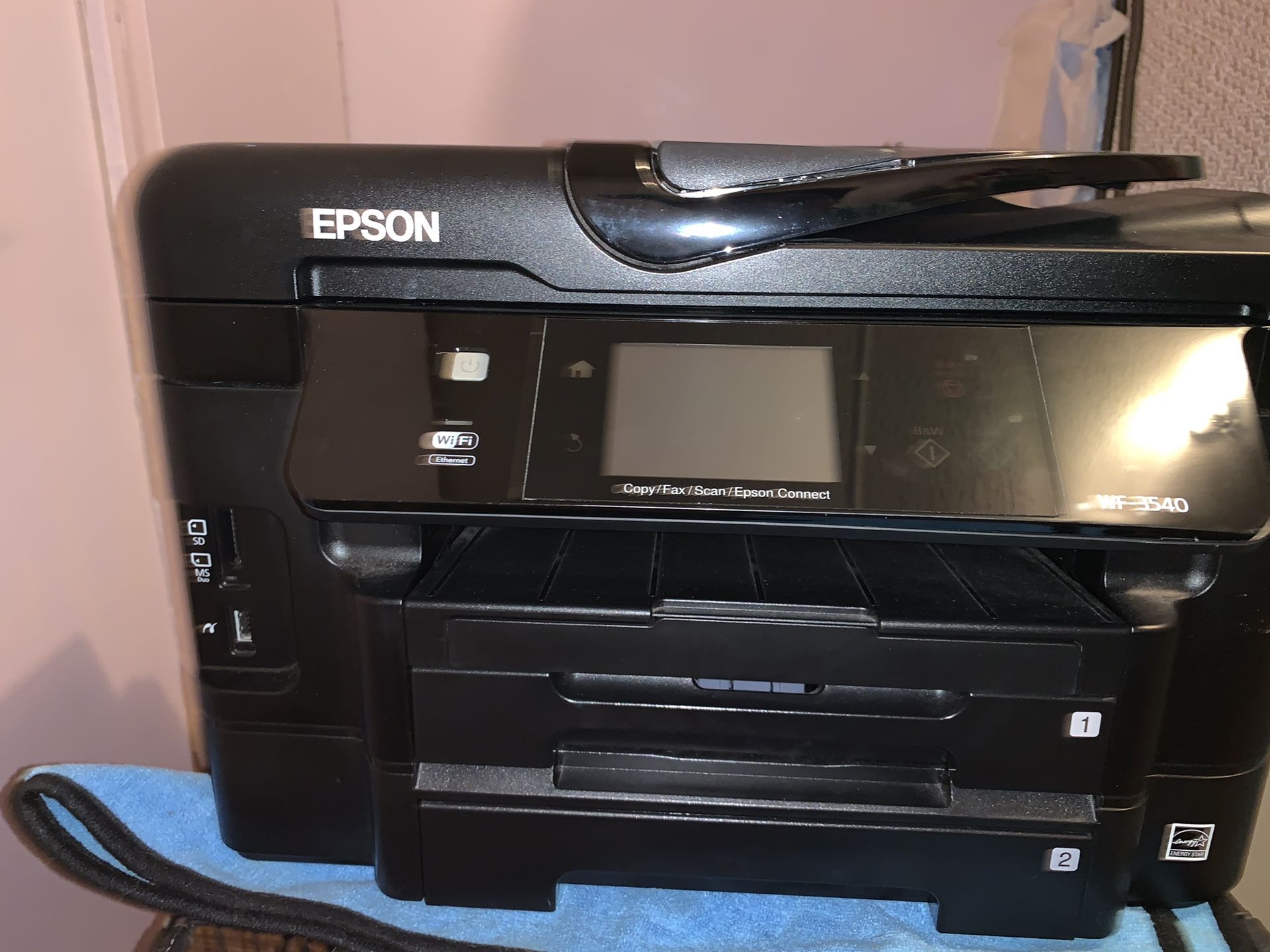 Epson WorkForce WF3540 Wireless AllinOne Color Inkjet Printer/Copier