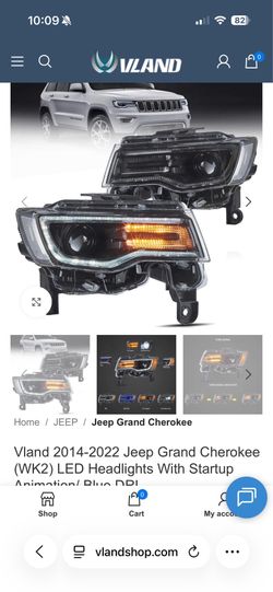 Vland 14-22 Jeep grand Cherokee LED headlights