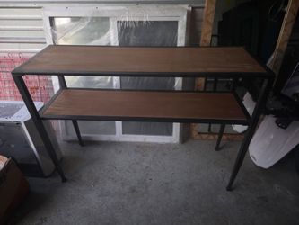 Industrial Wood and Metal Console Table / Entryway Table