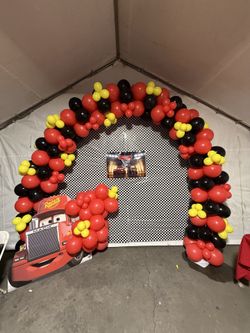 Ballon Garland and Tent Drapping